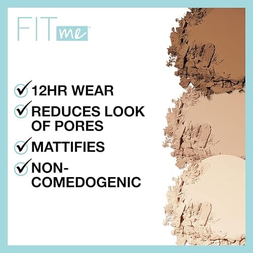 Maybelline Fit Me Matte + Poreless Pressed Face Powder Makeup & Setting Powder, Golden Caramel, 1 Count (Pack of 2) thumbnail 4