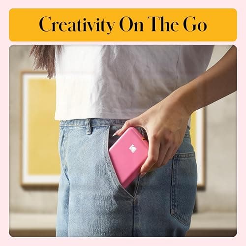 KODAK Step Instant Smartphone Photo Printer, Portable Mini Color Wireless Mobile Printer, Zink 2x3” (5.1x7.5 cm) Sticky-Back Photos, Bluetooth Compatible with iOS & Android Devices, Editing App, Pink thumbnail 7