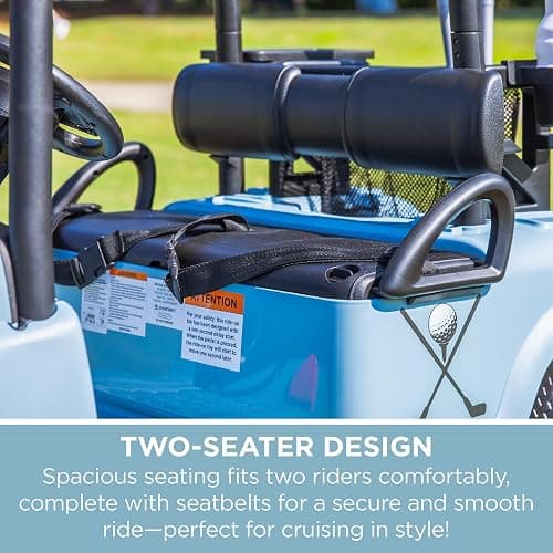 Dynacraft 24V Unisex Kids Golf Cart, 2- Seater Ride-On with Play Accessories and Parent Remote Control, Perfect for Toddlers and Kids Aged 3 Years and Above, Safe and Fun thumbnail 4