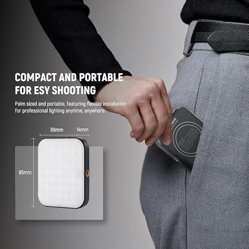 NEEWER BASICS Magnetic Selfie Light Compatible with MagSafe iPhone 16 15 Pro Max, Clip on Video Conference Lighting Fill Light for Computer Laptop Zoom Calls Live Streaming Outdoor Recording, BL48B thumbnail 7