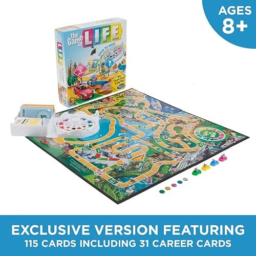 Hasbro Gaming The Game of Life Board Game, Family Games for Kids Ages 8+, Includes 31 Careers, Family Board Games for 2-4 Players, (Amazon Exclusive) thumbnail 3