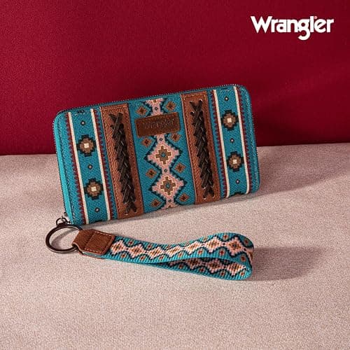 X Wrangler Wristlet Western Wallet Boho Aztec Credit Card Holder for Women thumbnail 3