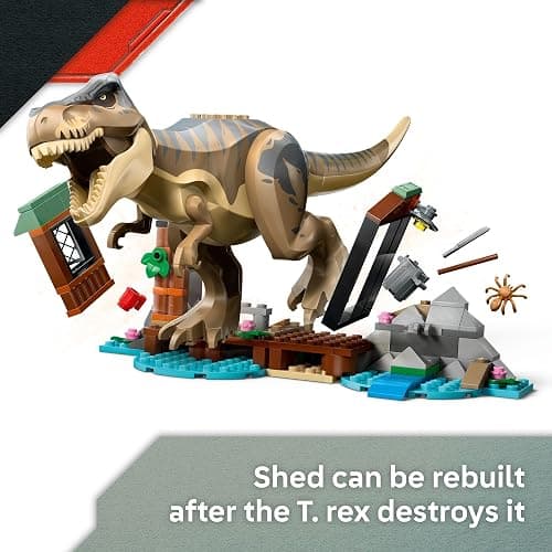 LEGO Jurassic World T. rex River Escape - Dinosaur Toy for Kids, Boys, and Girls, Ages 5-7 - Jurassic World Toy Boat Minifigures - Creative Dinosaur Gift for Movie Fans - 76975 thumbnail 5