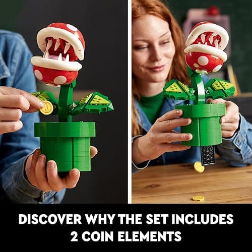LEGO Super Mario Piranha Plant Building Sets for Adults - Mario Collectible for Men & Women, Ages 18+ Years - Gift for Christmas - Bedroom, Home Office, or Book Shelf Decor - 71426 thumbnail 8