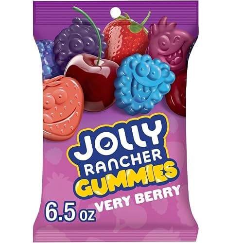 JOLLY RANCHER Gummies Very Berry Fruit Flavored Candy Bag, 6.5 oz | Very Berry Gummies with Blue Raspberry, Wild Strawberry, Black Cherry, Blackberry and Wild Berry Flavors, 6.5 oz - Image 1