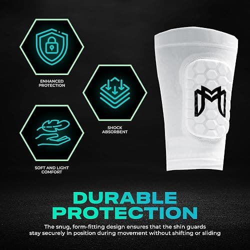 MediCaptain Mini Shin Guards Soccer – Built in Shin Pad Sleeves for Mens, Women, Teens - Small Shin Guards - Lightweight, Breathable Shin Defender Leg Protection thumbnail 4