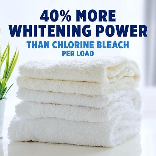 OxiClean White Revive Whitener & Stain Remover Liquid Additive, Water-Activated Oxygen Bleach for Laundry, 45 fl oz thumbnail 3