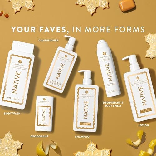 Native Body Wash, Holiday Edition, Sugar Cookie Scent, Contains Naturally Derived Ingredients | For Women & Men, Sulfate, Paraben, & Dye Free Leaving Skin Soft and Hydrated | 18 oz thumbnail 5