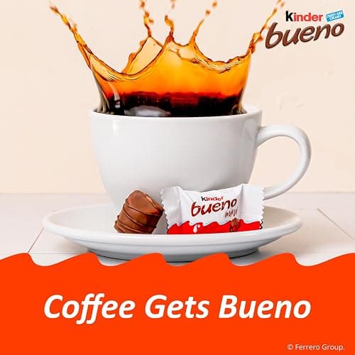 Kinder Bueno Mini, Milk Chocolate and Hazelnut Cream, Individually Wrapped Chocolate Bars, Share Size, 5.7 oz thumbnail 6