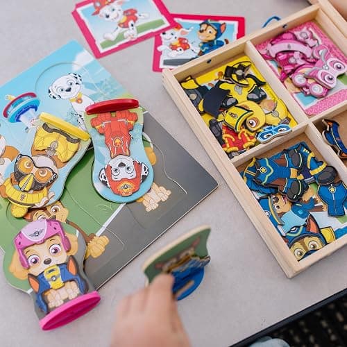 Melissa & Doug PAW Patrol Wooden Magnetic Pretend Play (64 Pieces) thumbnail 7