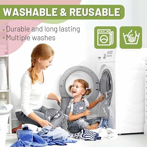 PatiencET Washable Pee Pads for Dogs, 18" x 24" 4 Pack, Reusable Puppy Training Pads with Super Absorbent Core & Non-Slip Waterproof Bottom, Value Set for Small Dogs thumbnail 6