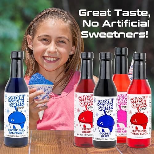 12.7oz Sno Cone Syrups-Five Pack-Fun Flavor Assortment thumbnail 5