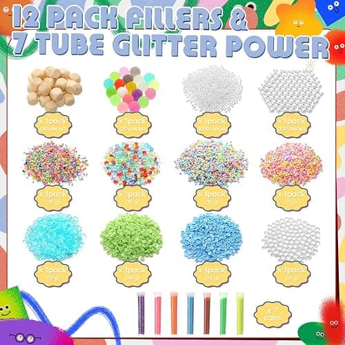 Suncalla DIY Ball Making Kit Easy DIY 24 TPR Blank Ball Shells, Rotundity | 12 Fillers, Create Asmr Anxiety Relief Kit, Handmade Balls, Self Care Gifts for Adult Making Pressure Balls thumbnail 4