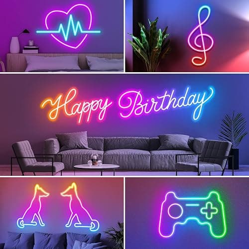 AILBTON 20Ft Neon Rope Lights,Flexible Led Rope Lights Control with App/Remote,Multiple Modes Music Sync Gaming RGB Led Neon Lights for Bedroom Outdoor thumbnail 4
