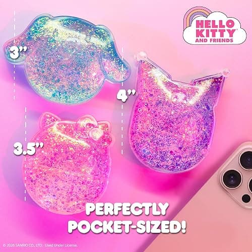 Horizon Group USA Slimygloop Gelli Gels, Hello Kitty & Friends 3 Pack | Slow-Flow Glitter Squishy Sensory Toys, Squeeze Stress Ball for Kids and Teens, Satisfying Sugar Squish Fidget thumbnail 2