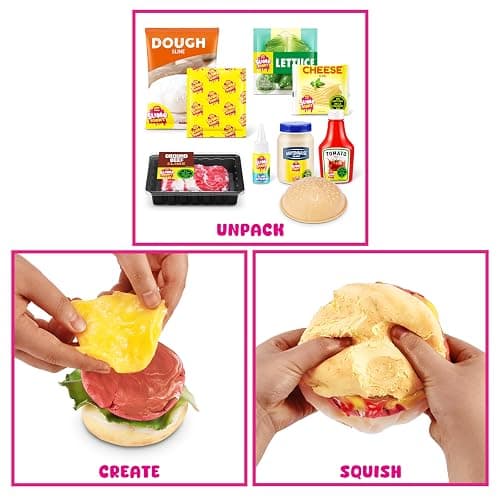 Slime Mart Small Basket by ZURU for Making Burgers, Compound Slime Toy, Arts & Crafts for Kids and Kidults, Soft Slime Making Kit - Slime Kit for Girls Ages 6-10, Burger thumbnail 6