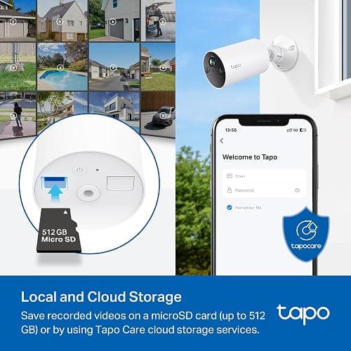 TP-Link Tapo Wire-Free Indoor/Outdoor Security Camera, 2K 3MP, Up to 180 Days of Battery Life, Smart Person Detection, SD/Cloud Storage, Spotlight Color Night Vision, No Hub Needed (Tapo C410) - BatteryCam - 2K 3MP thumbnail 6