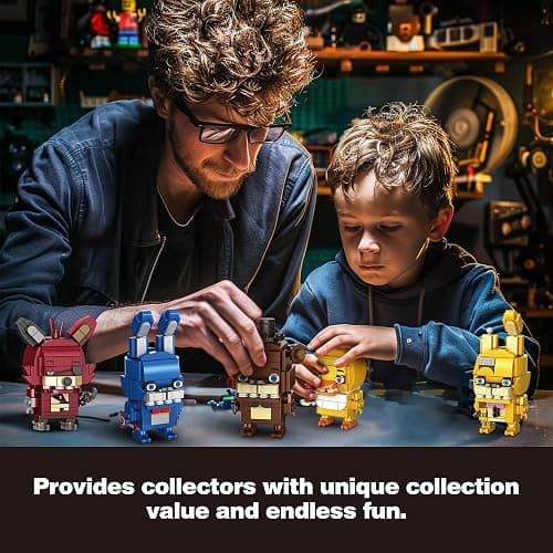 Thcbme Security Breach Building Block Toy, 5 Characters Action Figure, Horror Game Toys Merch Building Set Toy, 988Pcs thumbnail 6