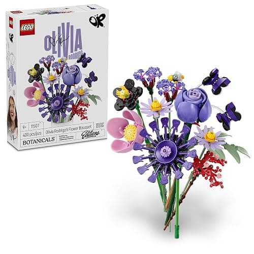 LEGO Botanicals Olivia Rodrigo's Flower Bouquet 11507 | Building Toys for Girls & Boys, Ages 9+, Bedroom Decor for Fans, Artificial Flowers, 400 pieces, Gift for Birthdays - Image 1