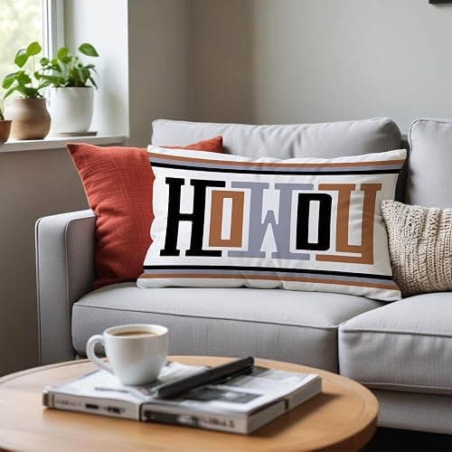 Fuasei Western Aztec Pillow Covers 12x20, Modern Western Aztec Home Decor, Black White Brown Rustic Southwest Farmhouse Decorative Throw Pillow Covers for Sofa Bed Bedroom Living Room Home Decor thumbnail 5