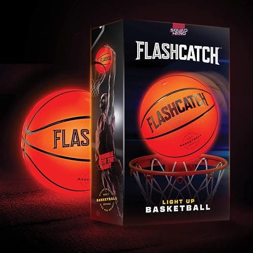 FlashCatch Light Up Basketball - Glow in The Dark - Sports Gear Accessories Gifts for Boys 8-15+ Year Old - Kids Teens Gift Birthday Ideas - Teen Boy Toys Ages 8 9 10 11 12 13 14 15 Outdoor Teenager thumbnail 8