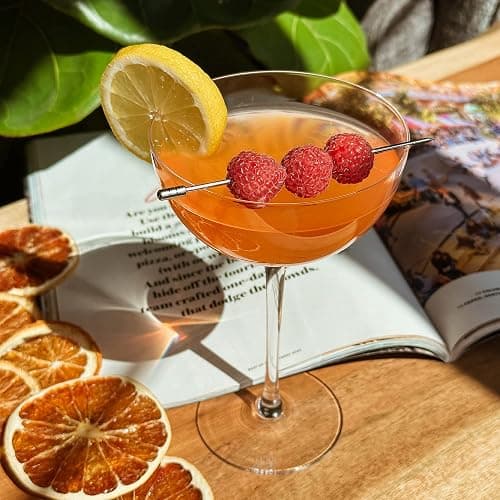 PURE MORA The Lyra Coupe Glass Set of 4, 7oz Handblown Premium Crystal Classic Cocktail Glasses for Martini, Champagne, Mixology, Home Bar, Fancy Margarita, Gin&Tonic, Drinking, etc. For Mixologists - Lyra Coupe (7oz - Set of 4) thumbnail 6