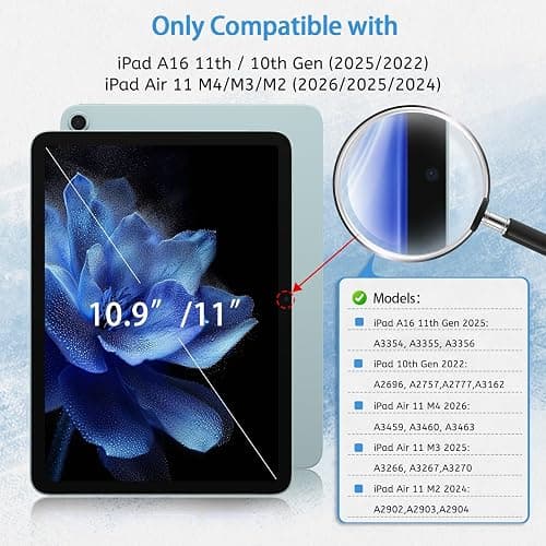 MOBDIK Paperfeel Screen Protector for iPad A16 11th/10th & iPad Air 11 | M4/M3/M2, 2 Pack Matte Film Crafted for Natural Writing, Anti Glare, Touch Sensitivity thumbnail 2