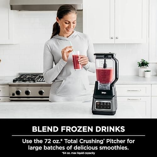 Ninja Professional Plus Blender | Max Power Smoothie Blender, Ice Cream Maker, Frozen Drink Mixer & Margarita Machine | 3 Auto IQ™ Presets, 1400 W, 72oz Total Crushing Pitcher | Dark Grey, BN701 thumbnail 2