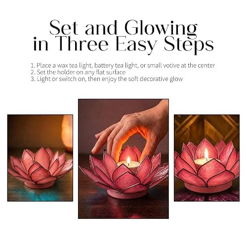 lotus tea light holder thumbnail 5