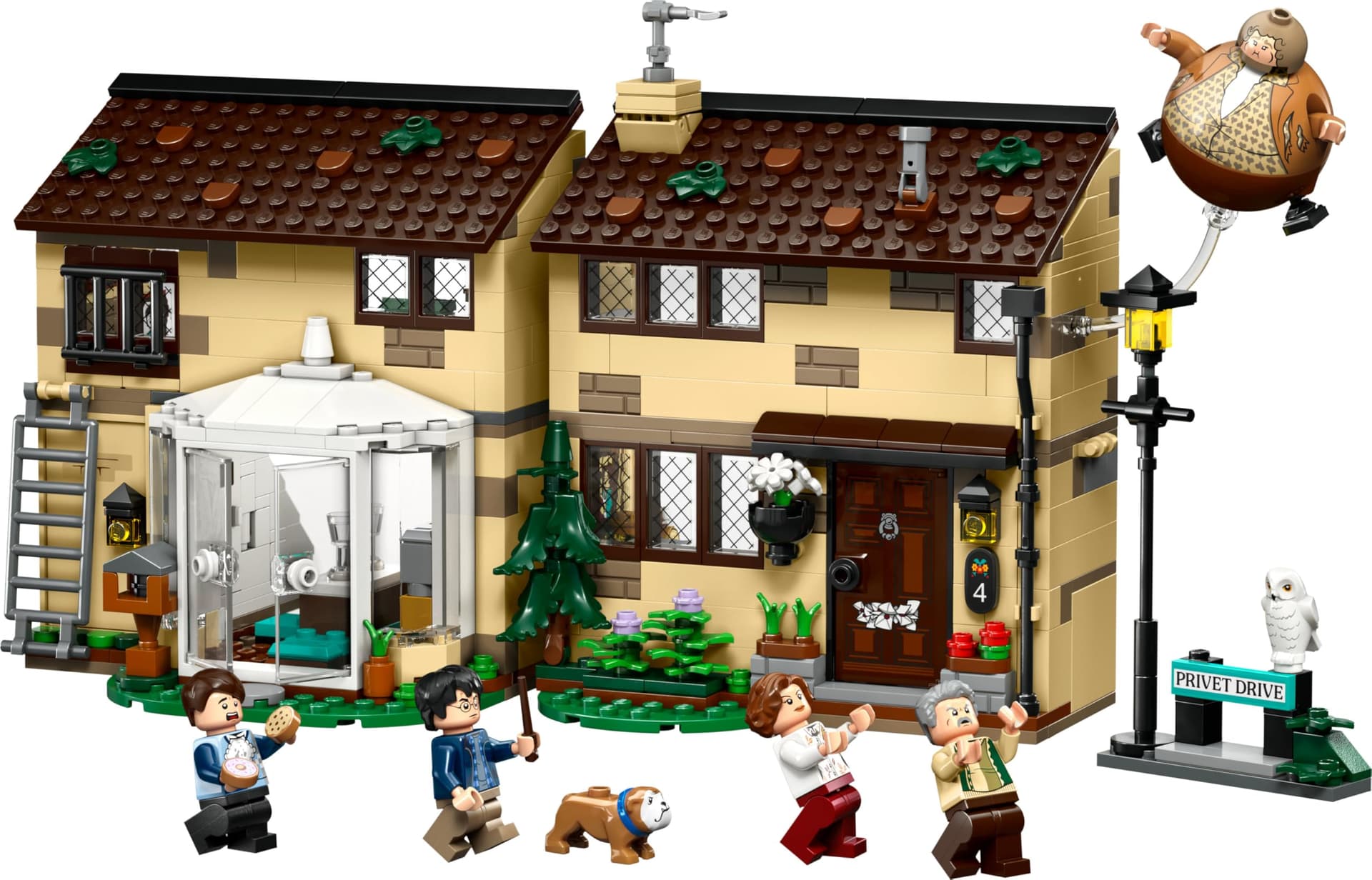 LEGO Harry Potter Privet Avenue: Visit of Aunt Margot Toys with 5 Minifigures, Grompie the Dog and Blown Aunt Margot Figure - Prisoner of Azkaban Gift for Girls and Boys 76451 thumbnail 10