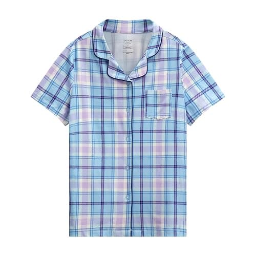 US Angels Girls Ultra Soft Button Down Pajamas, 3 Piece Pajama Set, pjs for teen girl, Size 7-16 thumbnail 3