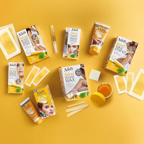 Nad's 100% Natural Sugar Wax Kit, Vegan, Hypoallergenic, No-heat Formula Waxing Sugar Paste, Includes 6 Wooden Spatulas, 10 Reusable 100% Cotton Strips, 1 Pre-wax Cleansing Soap & Sugar Wax 6oz thumbnail 6