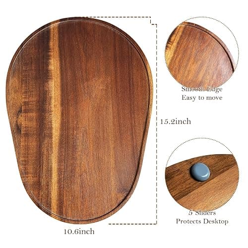 Acacia Wood Mixer Slider Mat for Kitchen Aid 5-8 Qt Tilt-Head Stand Mixer Kitchen Appliance Slider Tray Countertop Storage Attachments thumbnail 5