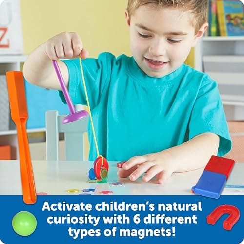Learning Resources STEM Explorers -Ages 5+,39 Pieces, Magnet Movers, Critical Thinking Skills, STEM Certified Toys, Magnets Kids,Magnet Set thumbnail 3