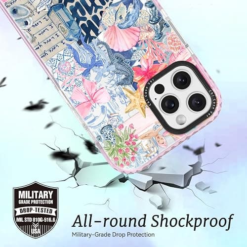 ChiCaseVer for iPhone 15 Case, Coastal Romantic Y2K Design with Military-Grade Drop Protection, Romantic Ocean Theme Ocean Theme TPU Cover with 1.5mm Camera Protection for Women Girls thumbnail 3