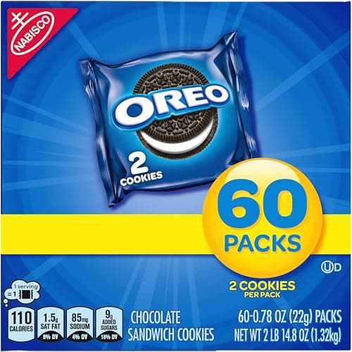 OREO Chocolate Sandwich Cookies, 60 Snack Packs (2 Cookies Per Pack) thumbnail 18