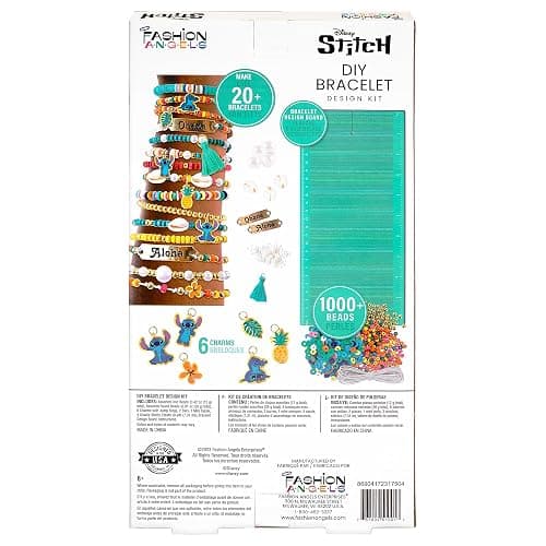 Fashion Angels Disney Stitch DIY Bracelet Making Kit, Includes 1,000+ Shell Beads, Tassels, & More, Lilo & Stitch Collectable Jewelry for Kids, Teen Girls & Boys thumbnail 8