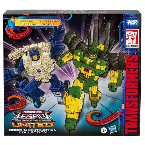 Transformers Legacy United Doom ‘n Destruction Collection, Bludgeon & Rukus, Mayhem Attack Squad Converting Action Figure 2-Pack, 8+ (Amazon Exclusive) thumbnail 3