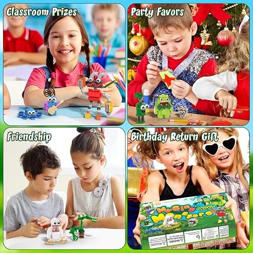 8-in-1 Sing Monsters Toe Jammer, Nogggin,Furcorn,Entbrat,Bowgart,Potbelly,Mammott Building Toy Set for Kids, Boys, Girls 6+ Years Old; Cute Monster Animal Figure Model Toy for Fans Friends (281Pcs) thumbnail 6