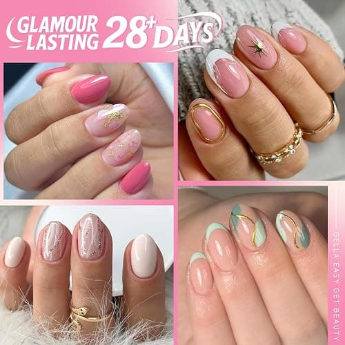 UNA GELLA Oval Round Nail Tips Half Matte 504pcs Gel Nail Tips | Short Oval Round Nail Extension Easily DIY False Fake Acrylic Press On Nails, 12 Sizes Gelly Tips thumbnail 2