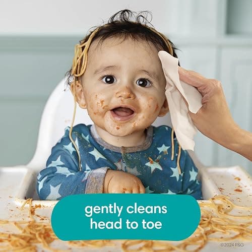 Pampers Baby Wipes, Complete Clean Baby Fresh Scented Wipe, Gently Cleans Head to Toe, 72 Total (1 Flip-Top Packs) thumbnail 4