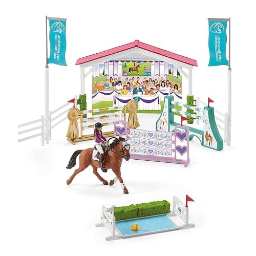 Schleich Horse Club, 86-Piece Playset, Horse Toys for Girls and Boys Ages 5-12, Friendship Horse Tournament thumbnail 8