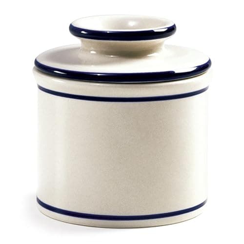 Norpro Glazed Stoneware Butter Keeper,White thumbnail 8