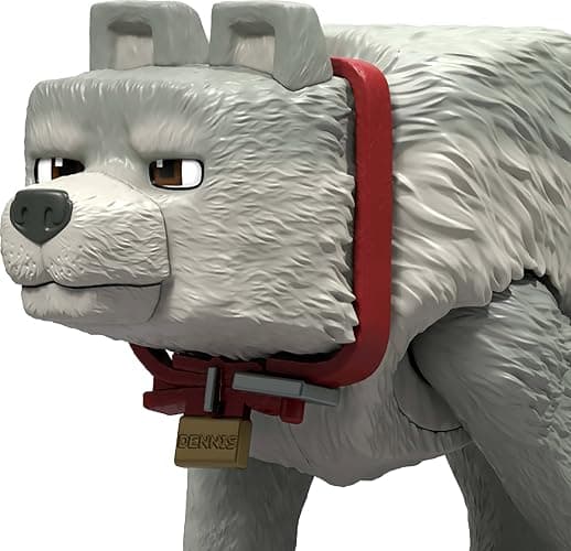 Mattel Minecraft Action Figure & Accessories Set, 3.25-inch Dennis The Wolf Posable Character Collectible Inspired by A Minecraft Movie thumbnail 6