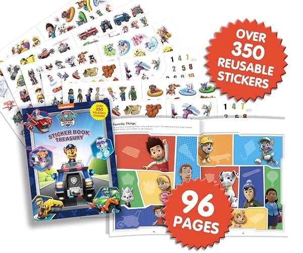 Paw Patrol Sticker Book Treasury - Activity Books for kids, 350 reusable stickers, 96 pages of fun thumbnail 4