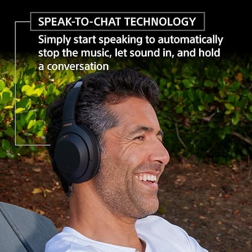 Sony WH-1000XM4 Wireless Premium Noise Canceling Overhead Headphones with Mic for Phone-Call and Alexa Voice Control, Black WH1000XM4 thumbnail 7
