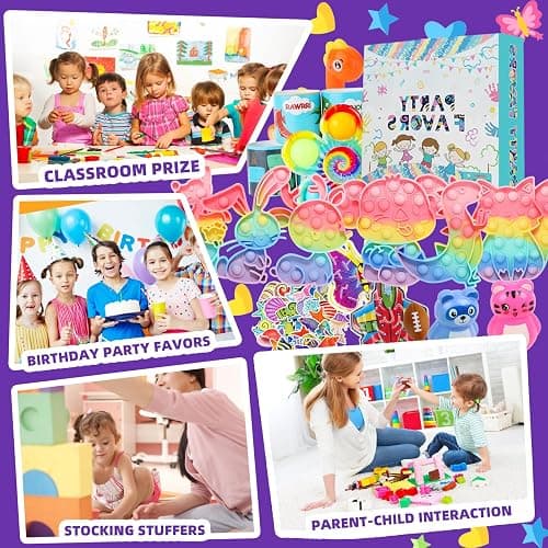 1000Pcs Fidget Toys Pack, Bulk Party Favors for Kids, Stocking Stuffers, Treasure Box Chest, Birthday Party, Classroom Carnival Prizes, Pinata Stuffers, Goodie Bag Stuffers, Stress Relief, Sensory Toy thumbnail 5