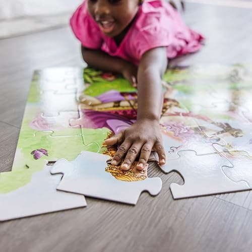 Melissa & Doug Fairy Tale Castle Jumbo Jigsaw Floor Puzzle (48 pcs, 2 x 3 feet) - FSC Certified thumbnail 7