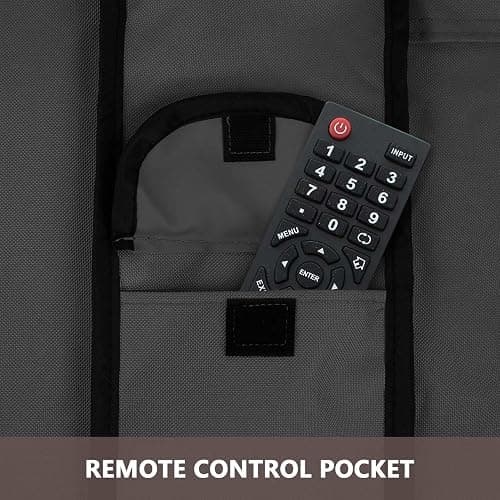 ULTCOVER Waterproof Outdoor TV Cover for 28-32 inch Outside Flat Screen Televisions with Mounts and Stands, Black thumbnail 6