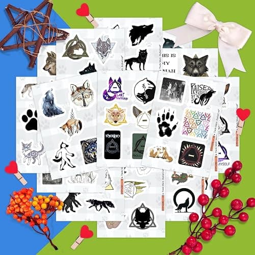 BulbaCraft 100Pcs Therian Stickers, Therian Stuff, Gifts for Women & Men - Therian Stickers thumbnail 7